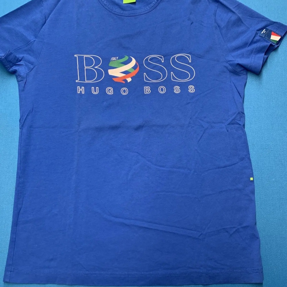 Hugo Boss Vibrant Blue Tee with Logo